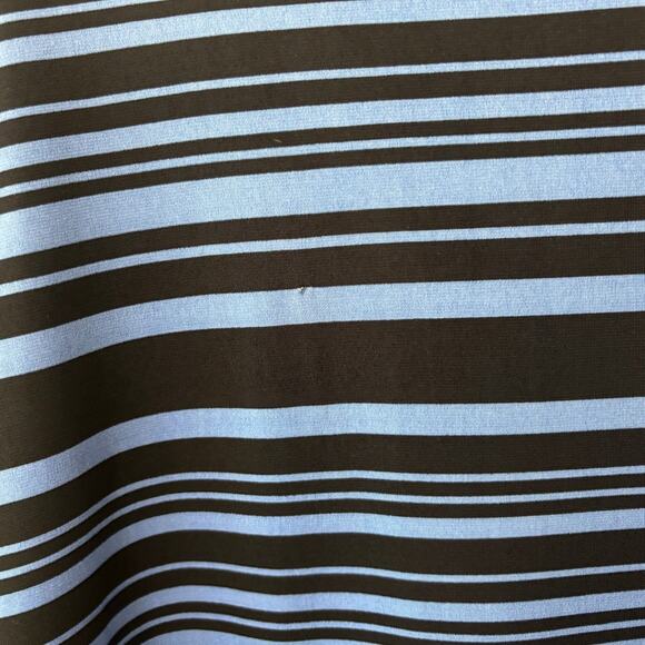 Michael Kors Long Sleeve Blue Striped Midi Dress size 2X - Picture 5 of 5